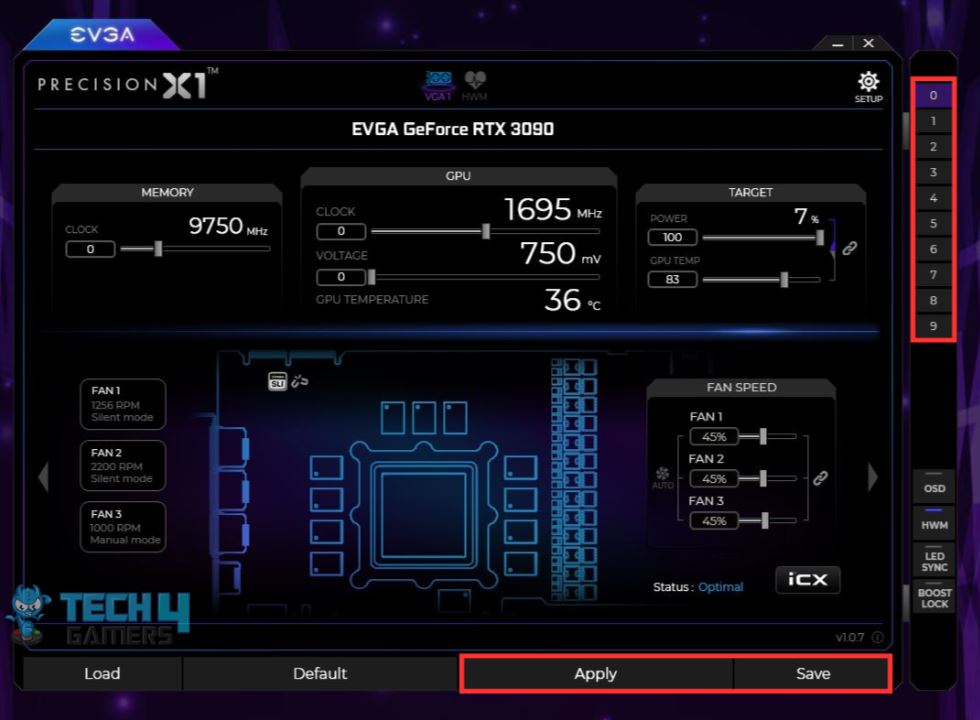 Saving Settings in EVGA Precision