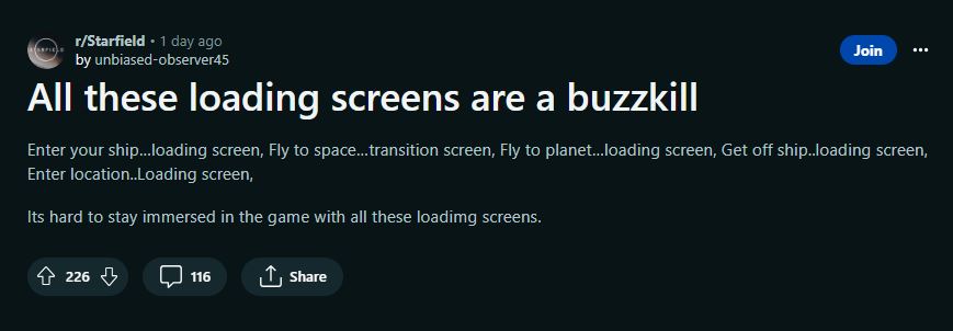 Starfield Loading Screens