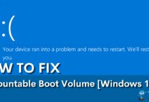 Unmountable Boot Volume [Windows 11 - FIXED]