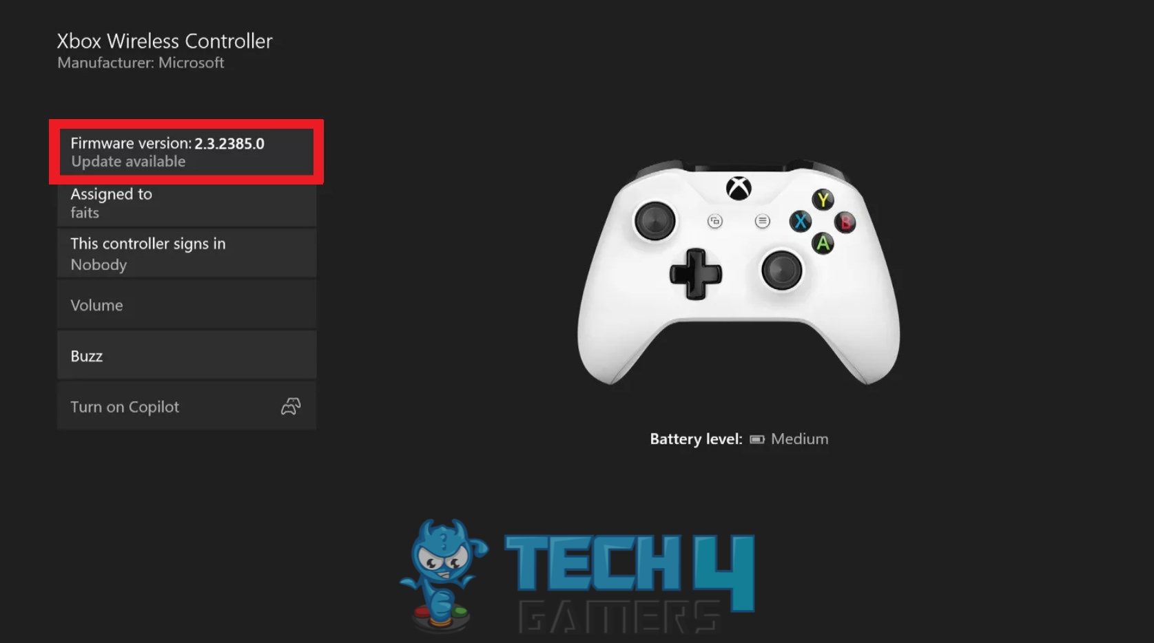 Update for Controller image 