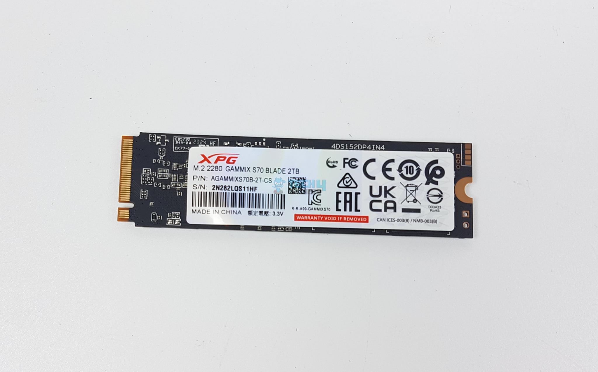 XPG GAMMIX S70 BLADE 2TB NVMe SSD — Back