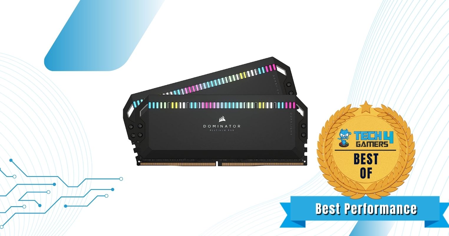 Corsair Dominator Platinum RGB 32GB (2x16 GB) DDR5-7200 CL34 - Best Performance RAM For i9-14900K
