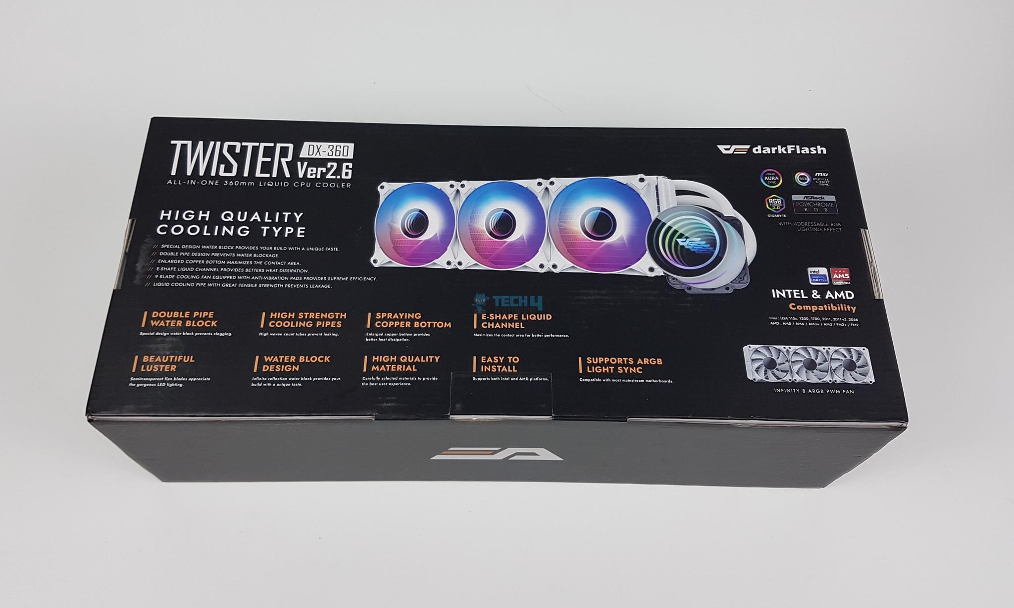 darkFlash Twister DX360 White Liquid Cooler — Packing Box 2