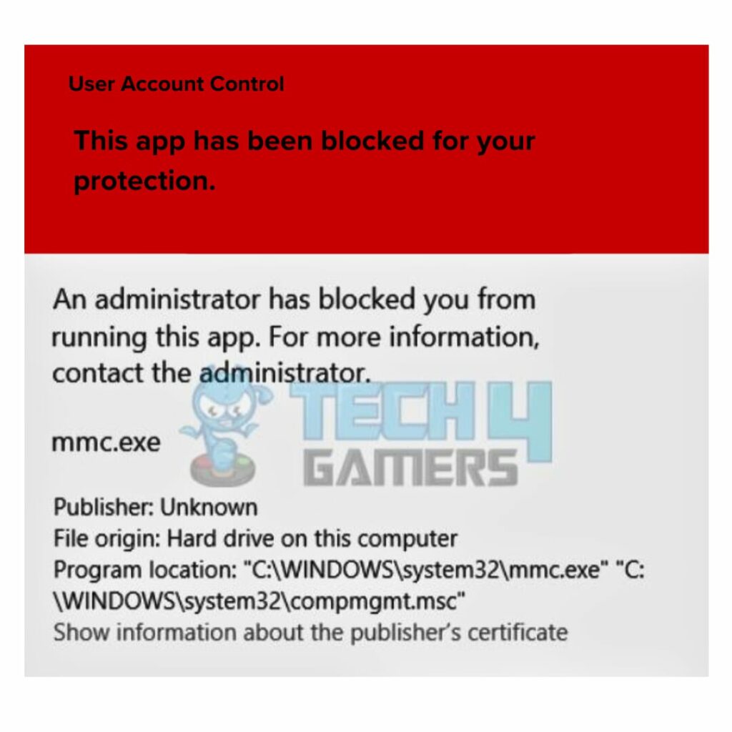 This App Has Been Blocked For Your Protection Windows 11 Error