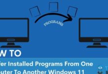 Transferring Installed Programs From One Computer To Another Windows 11