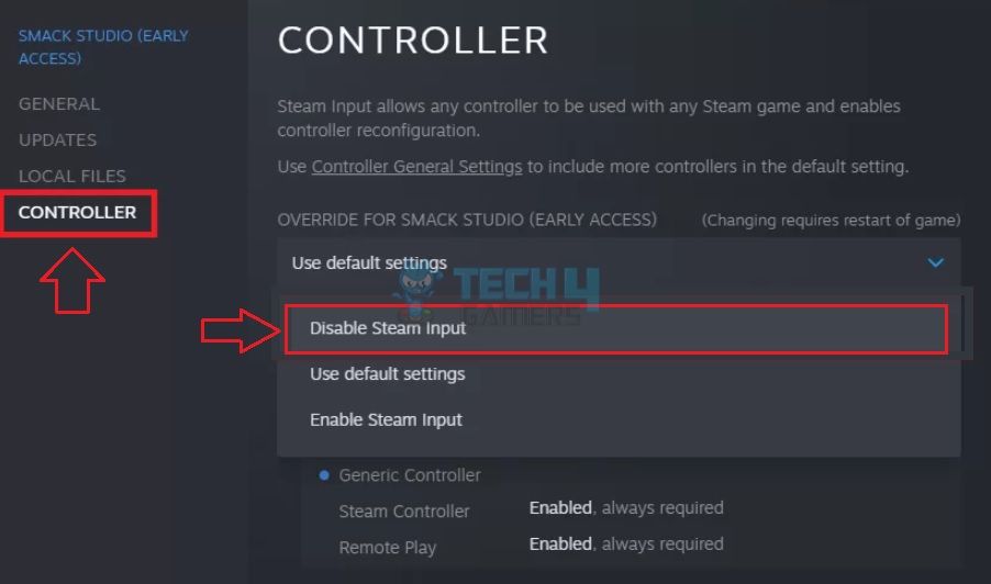 Turn Off Steam Input For A Game