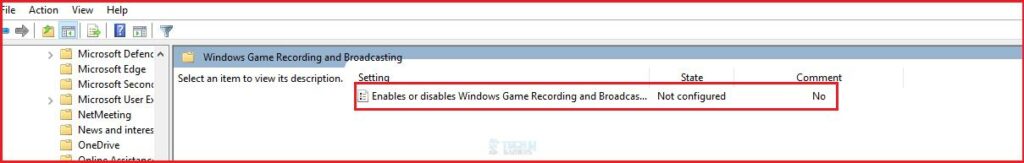 Choose Enable Or Disable Recording