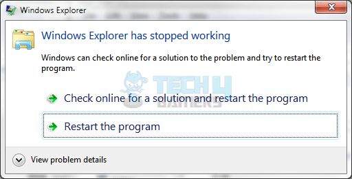 File Explorer Crashing