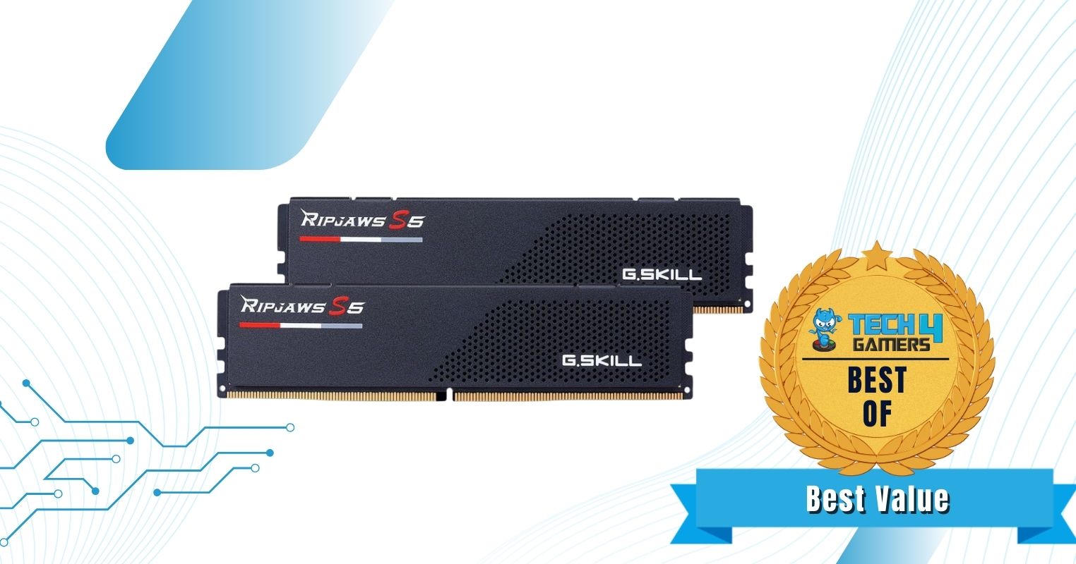 G.Skill Ripjaws S5 32GB (2x16GB) 6000MHz CL30 - Best Value RAM For i5-14600KF