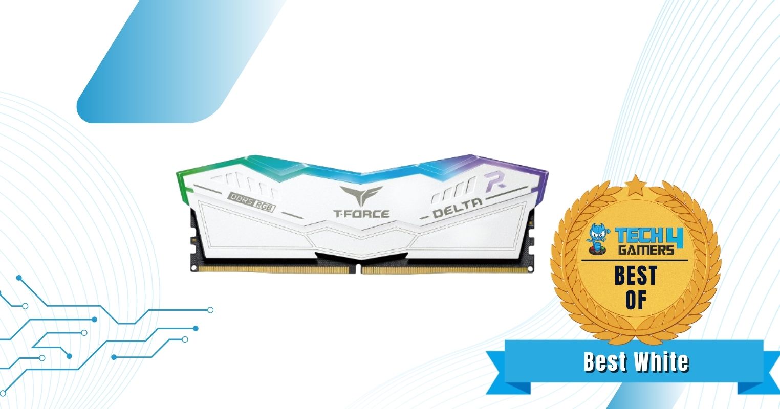 T-Force Delta RGB DDR5 32GB (2x16GB) 6000MHz CL30 - Best White RAM For i5-14600KF