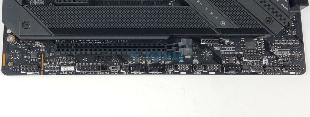 MSI MPG Z790 Carbon Max WiFi - Connectors - Bottom
