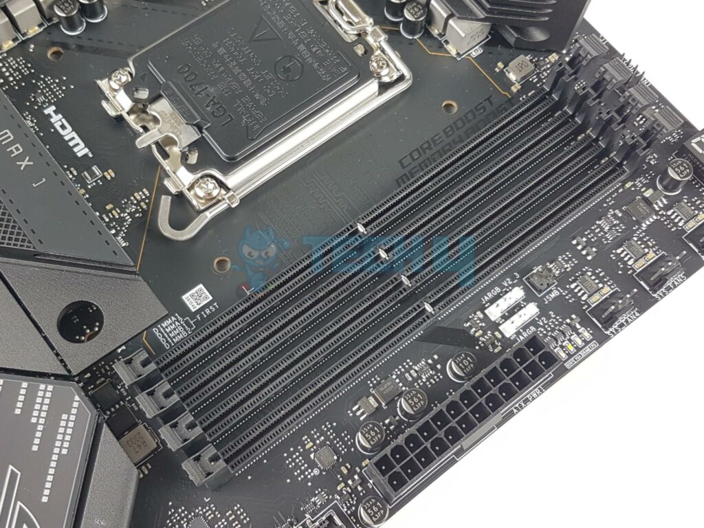 MSI MPG Z790 Carbon Max WiFi Motherboard — DIMM Slots 1024x76
