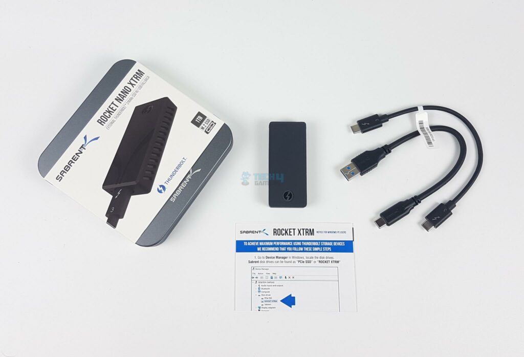 Sabrent Rocket NANO XTRM 1TB Portable Drive — Packing Box 1024x69