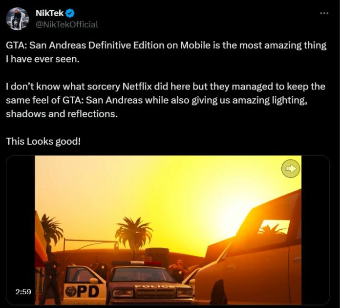 GTA Trilogy Definitive Edition on Mobile Is Major Improvement, Fans Claim