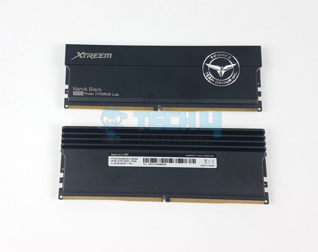 Teamgroup T-Force XTREEM 16GBx2 8000MHz CAS38 DDR5 — Kit View 1024x81