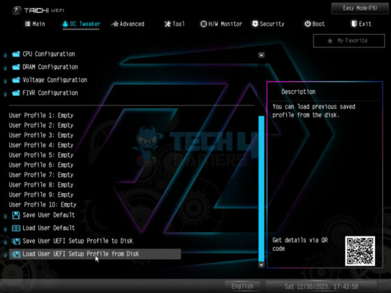 ASRock Z790 Taichi Lite - BIOS