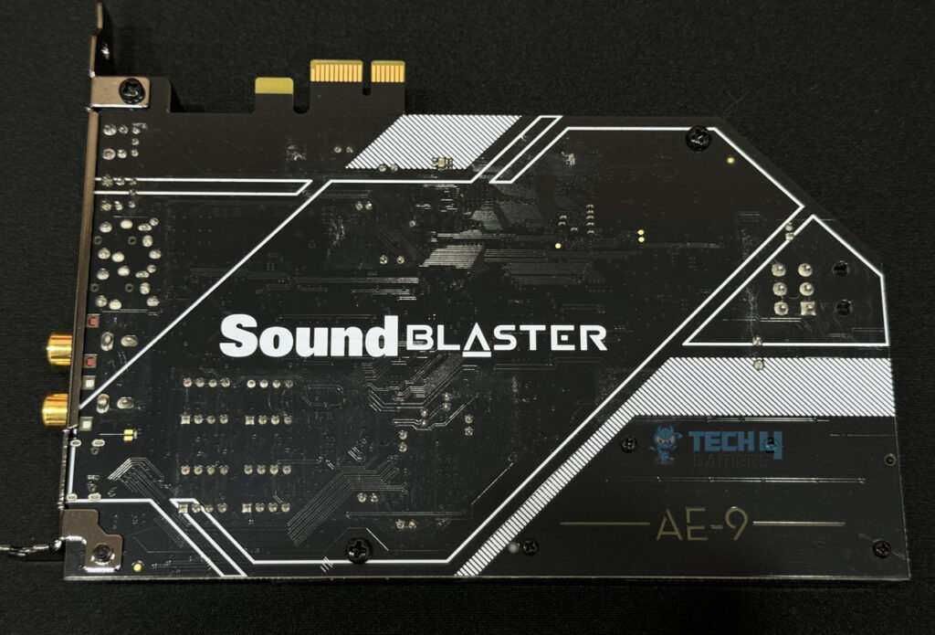 Creative Sound Blaster AE-9 - Back (Image By Tech4Gamers)
