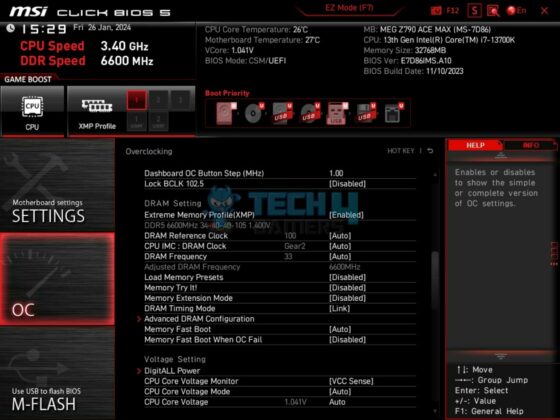 G.Skill Trident Z5 RGB 32GB 6600MHz CL34 DDR5 Kit - BIOS 2