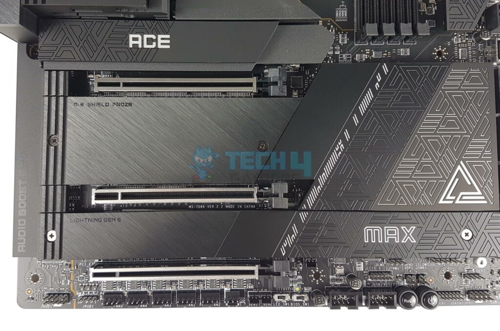MSI Z790 ACE MAX - M.2 Ports Covers