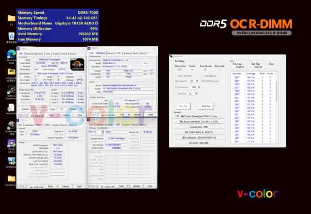 V-Color DDR5 R-DIMM OC 7200MHz