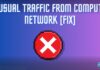 Unusual Traffic from Computer Network error