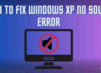 Windows Xp no sound error