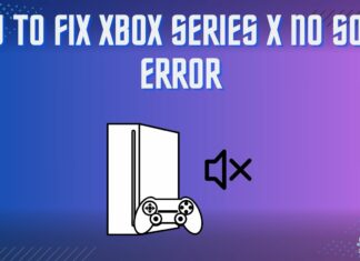 Xbox Series X No Sound Error