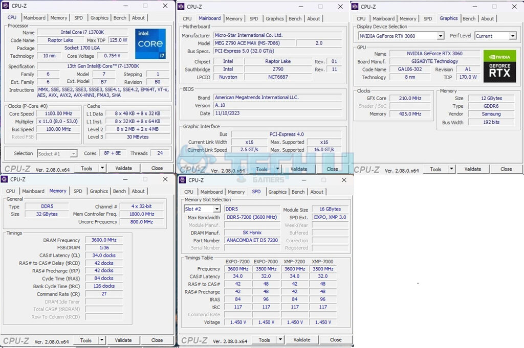 Anacomda ET RGB 32GB DDR5-7200 CL34 Kit — CPU Z 1024x68