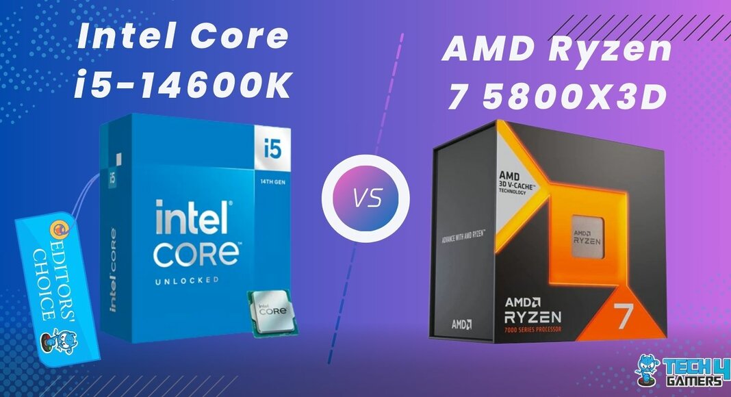 Core i5-14600K vs Ryzen 7 5800X3D