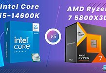 Core i5-14600K vs Ryzen 7 5800X3D