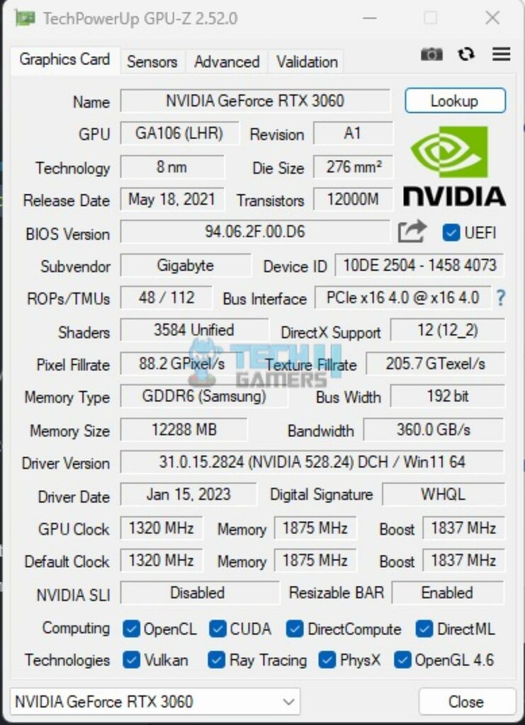 MSI B650M Project Zero — GPU Z 741x102