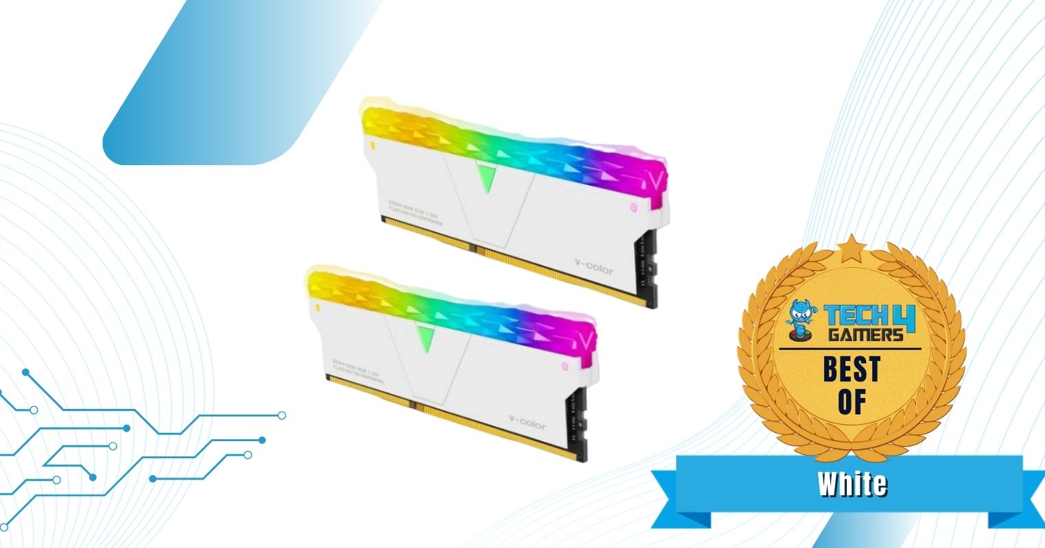 V-Color Prism Pro DDR4 32GB (16GBx2) 3600MHz CL18 - Best White RAM For Ryzen 7 5700X3D