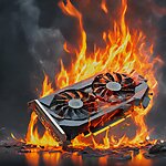 GPU in fire