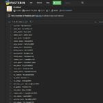 A password dump on pastebin
