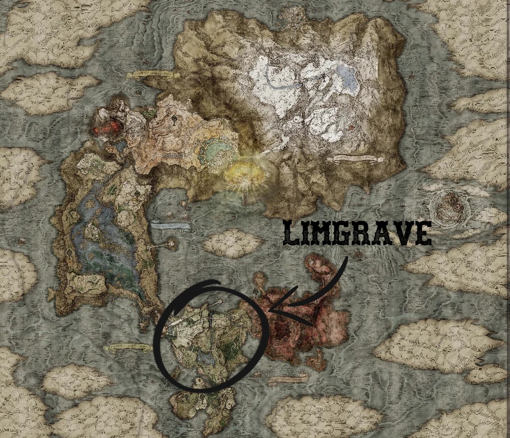 Limgrave On Elden Ring Map