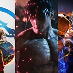 tekken 8 street fighter 6 Mortal Kombat 1 collage