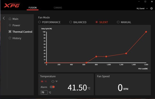 App View Fan Curve Adjustment