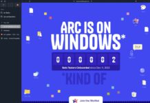 Arc is on Windows