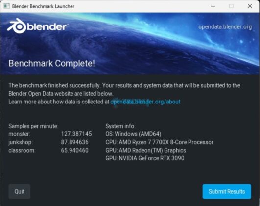 MSI MPG X670E Carbon WiFi - CPU Benchmarks - Blender Benchmark