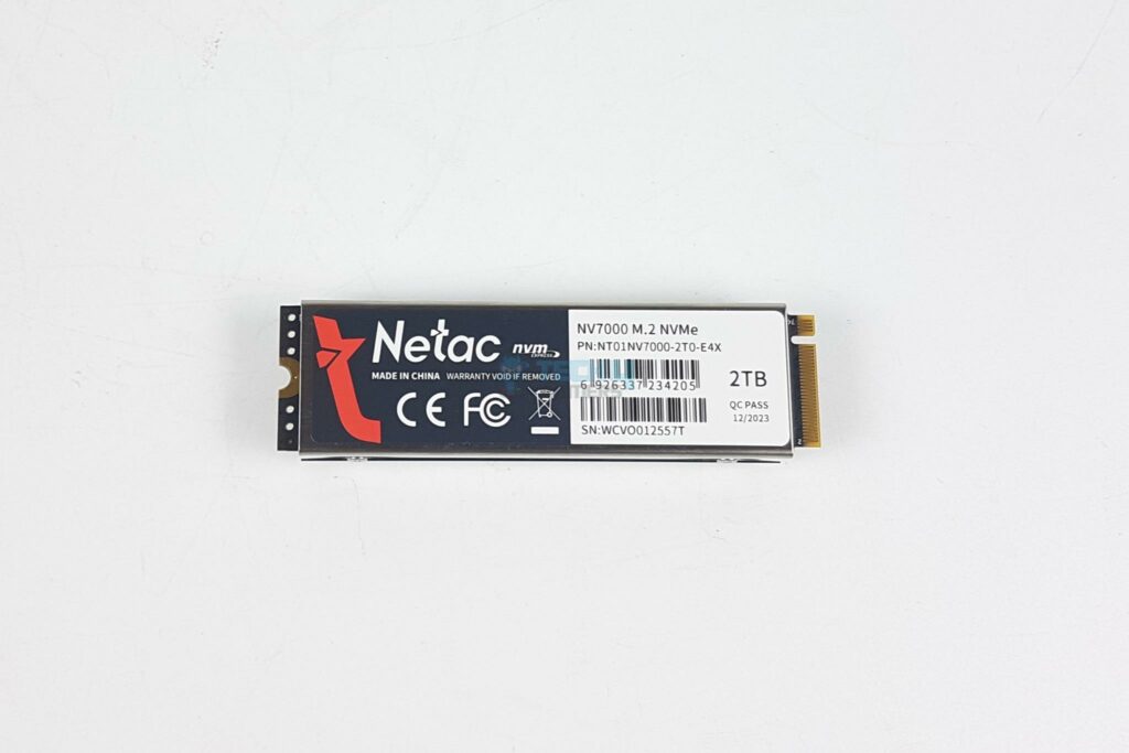 Netac NV7000 2TB NVMe SSD - Back View