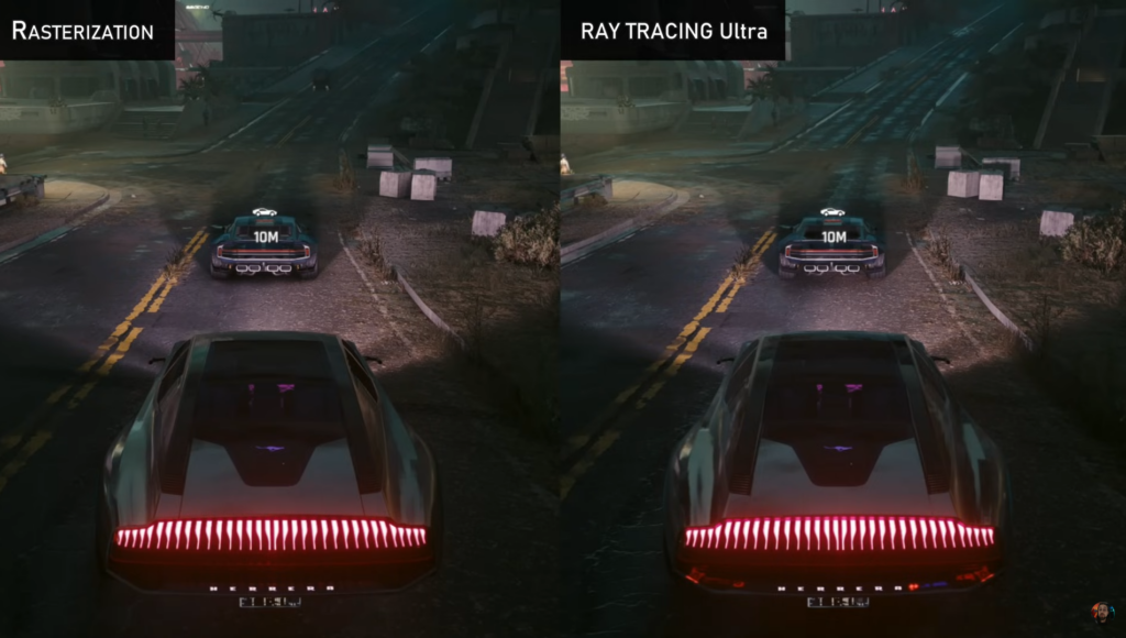 Rasterization vs Ray Tracing in Cyberpunk