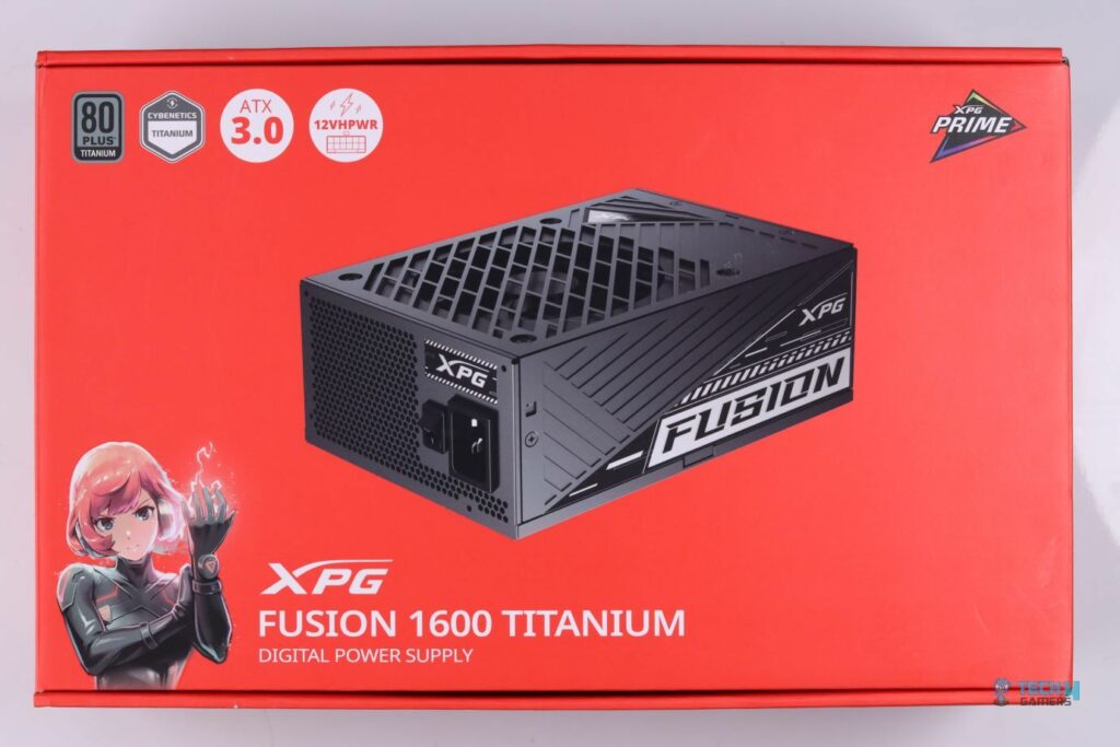 XPG Fusion 1600W Titanium Box Front