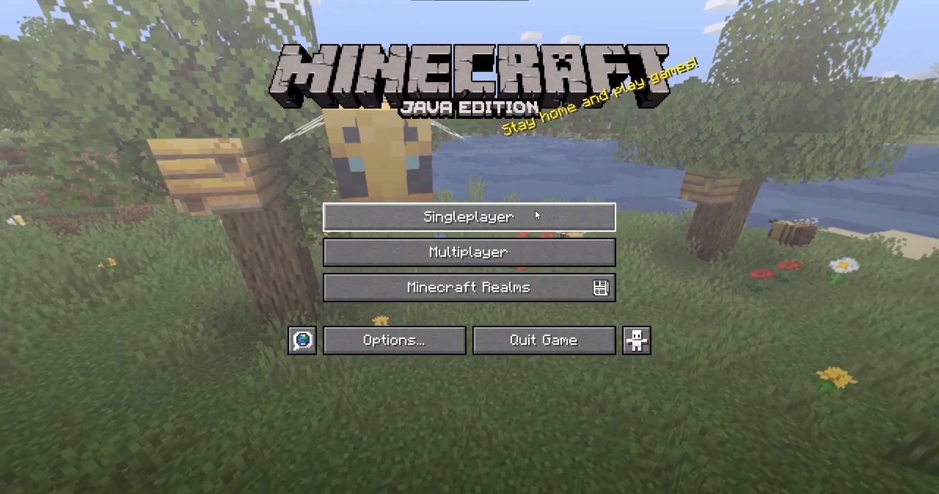 The infamous loading screen of Minecraft