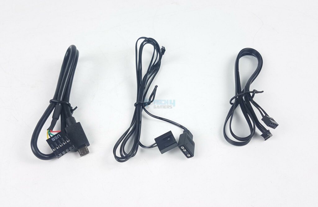 MSI MPG EZ120 ARGB White Fans - Cables