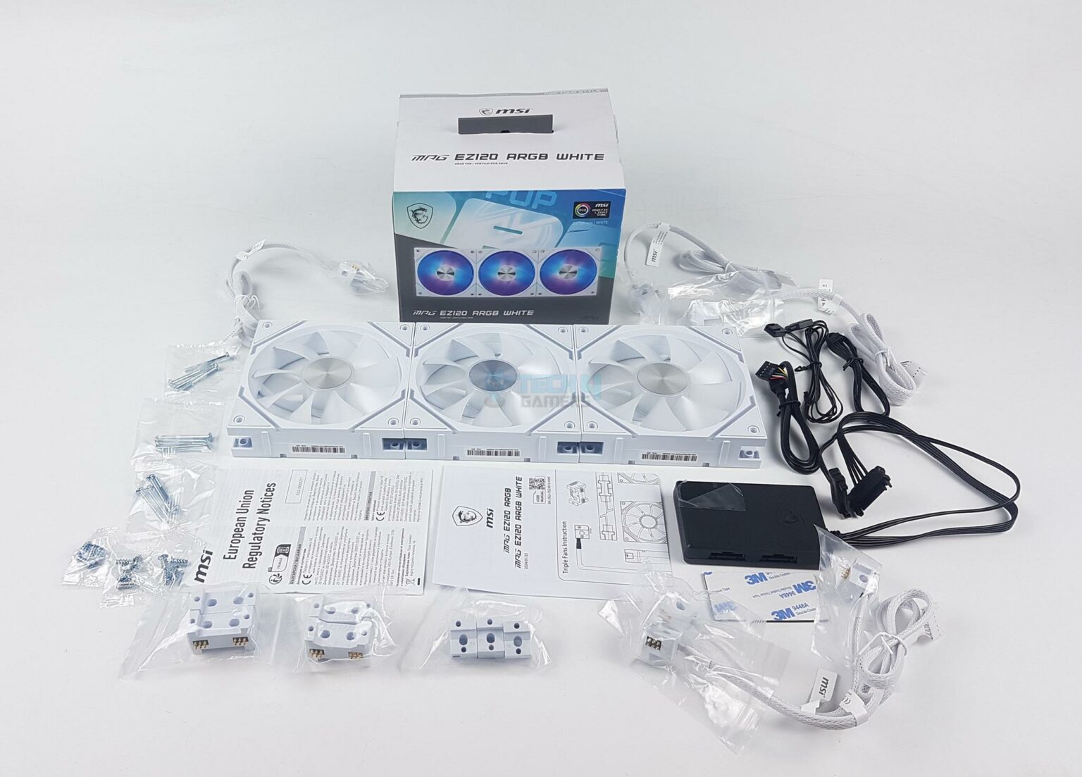MSI MPG EZ120 ARGB White 3 Fans Pack Review - Tech4Gamers