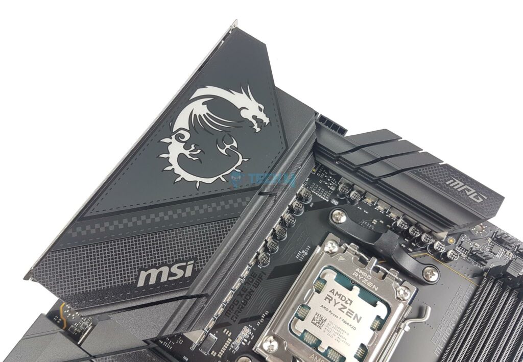 MSI MPG X670E Carbon WiFi - Motherboard (Image credit: Tech4Gamers)