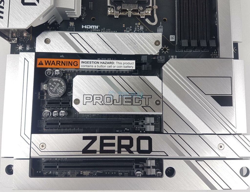 MSI Z790 Project Zero - Motherboard - M.2 Ports