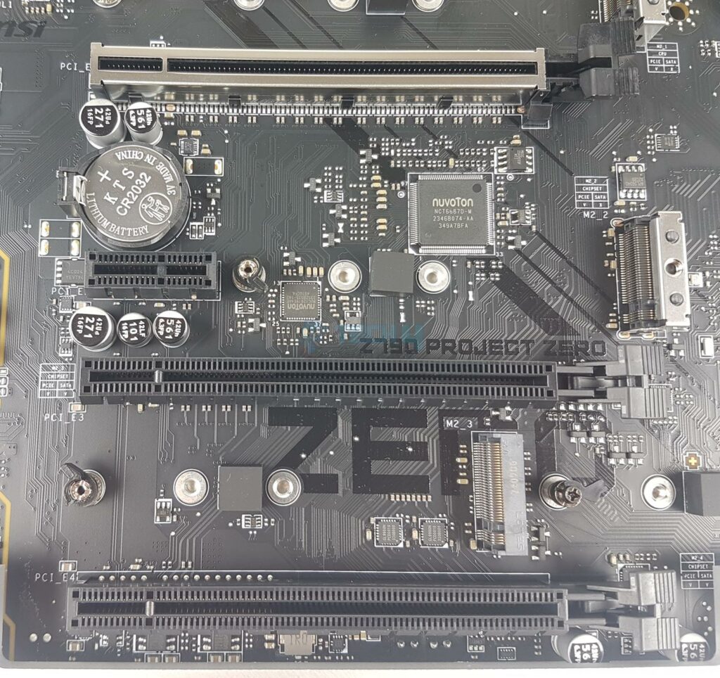 MSI Z790 PZ — PCIe Slots 1024x96