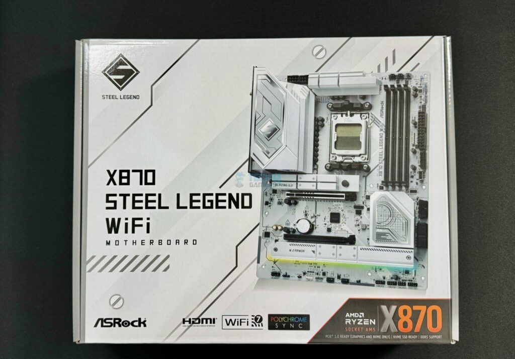 ASRock X870 Steel Legend WiFi box front