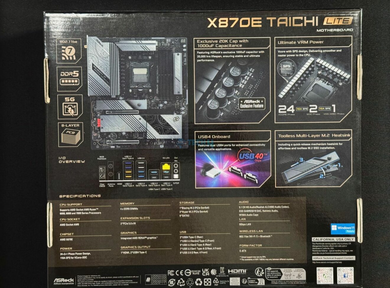 ASRock X870E Taichi Lite Review No Frills, Raw Performance Tech4Gamers